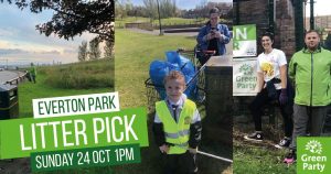 Everton Park litter picking on Sunday 24 October Web